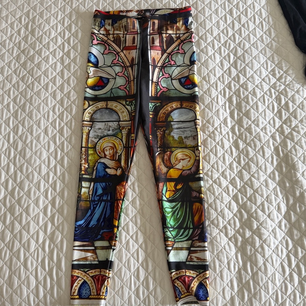 Blackmilk Multicolor Stained Glass Print Leggings